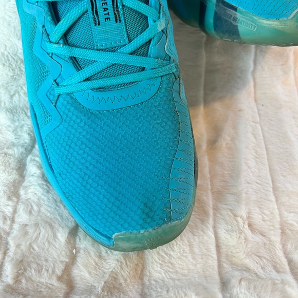Adidas D.O.N. Issue #2 Crayola Signal Cyan Basketball Sneakers